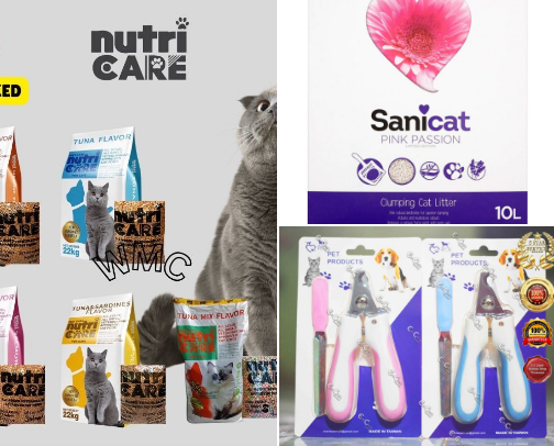 Cat food cover photo collage