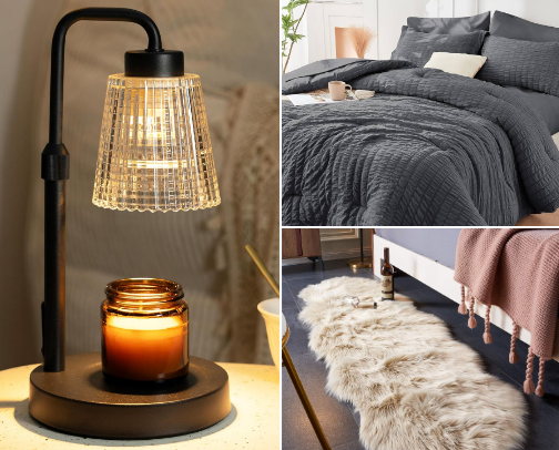 Cozy Bedroom Essentials cover photo collage