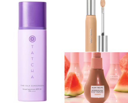 My Favorate Skin care make up for glowy skin cover photo collage