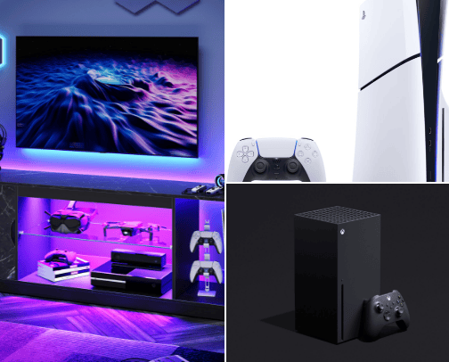 The gaming room of your dreams! cover photo collage