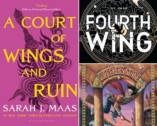 Between Worlds: Fantasy & Romantasy Reads cover photo collage