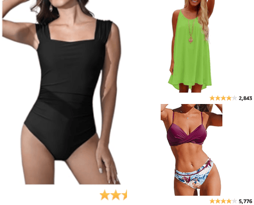 Favorite Swimsuits & Swimsuit Covers cover photo collage