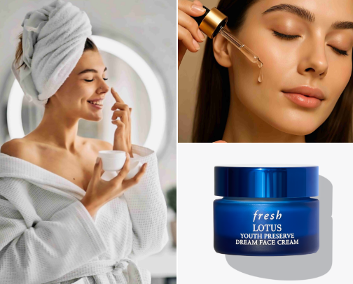 Luxury Skincare Oasis: A Curated Selection of Premium Products for Flawless Skin cover photo collage