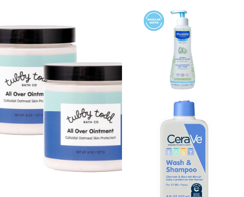 baby skincare essentials cover photo collage
