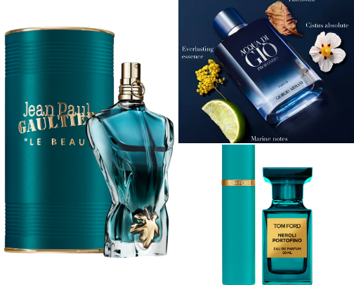 Best men’s  and women’s Fragrance’s cover photo collage