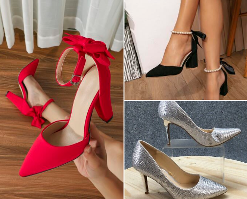 Pumps for real ladies🥰👠 cover photo collage