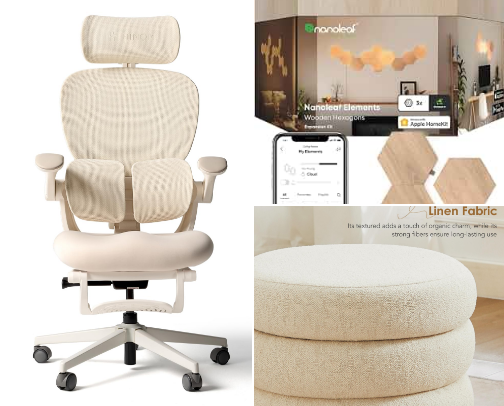 Cozy Home Office Finds for a Comfortable Creator Workspace cover photo collage