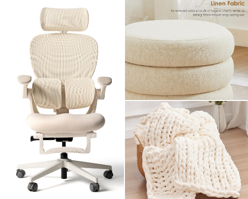 Cozy Home Office Finds for a Comfortable Creator Workspace cover photo collage
