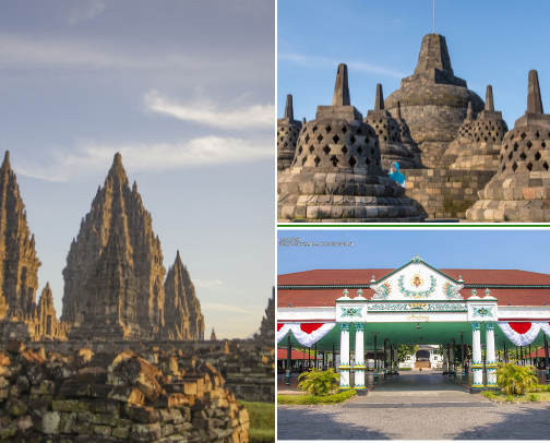 Must visit places in Yogyakarta (Indonesia) cover photo collage