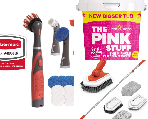 My home cleaning list 🧹🧼 from products to devices this list has it all! cover photo collage