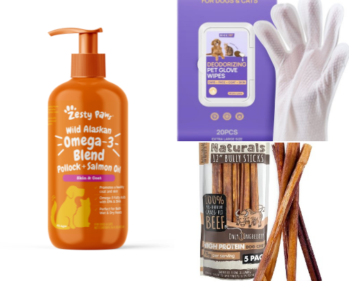 Highly recommended fur baby products cover photo collage