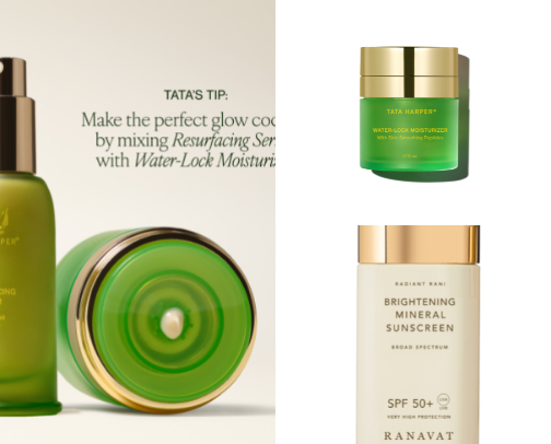 Favorite skincare, body care, and hair care recs cover photo collage