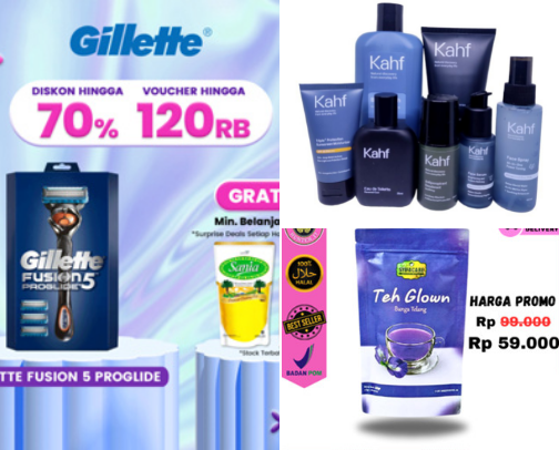 Beauty skincare cover photo collage