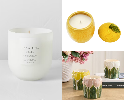 Cozy Home Candles cover photo collage