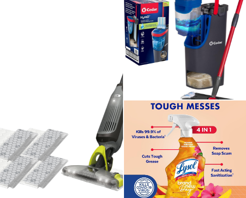 Cleaning list cover photo collage
