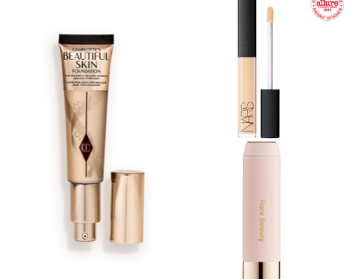 “Glow without the breakout ✨ Makeup made for acne-prone skin 💄” cover photo collage