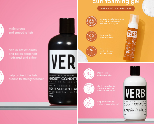 Cosmetics - Curly Hair cover photo collage