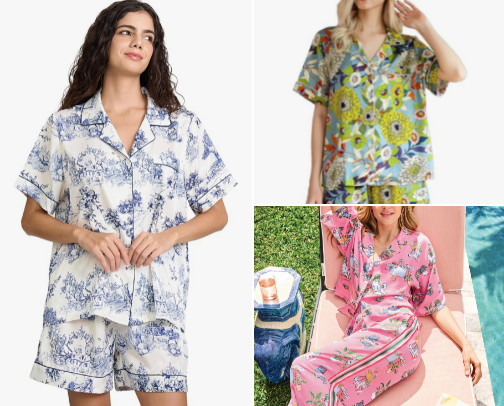 pajamas that feel LUX and make going to bed feel even better cover photo collage