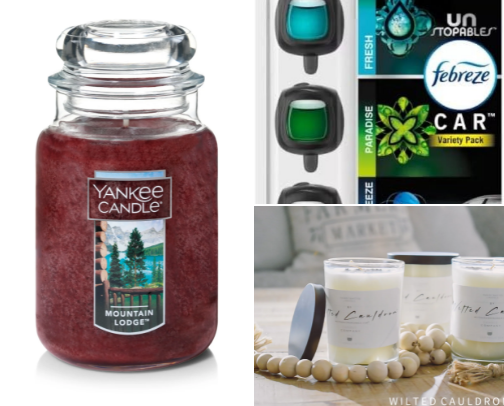 Diffusers candles, and oil cover photo collage