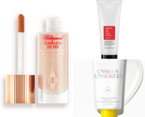 Beauty Products I Actually Use cover photo collage
