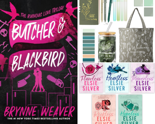 My 5⭐️ Books & Bookish Treasures 📚✨ cover photo collage