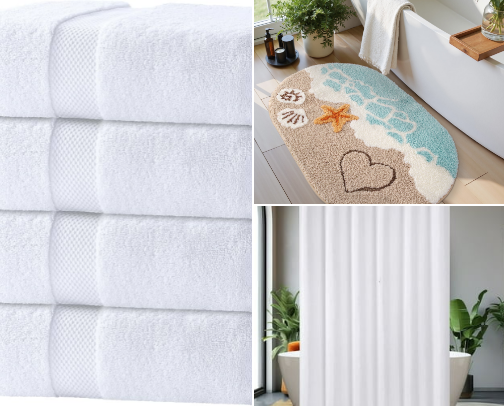 MY BATHROOM ESSENTIAL GLOW UP. cover photo collage