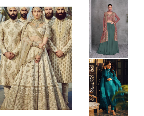 South Asian Clothings cover photo collage