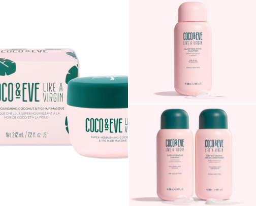 Curly hair products cover photo collage