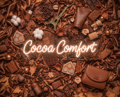 Cocoa Comfort cover photo collage