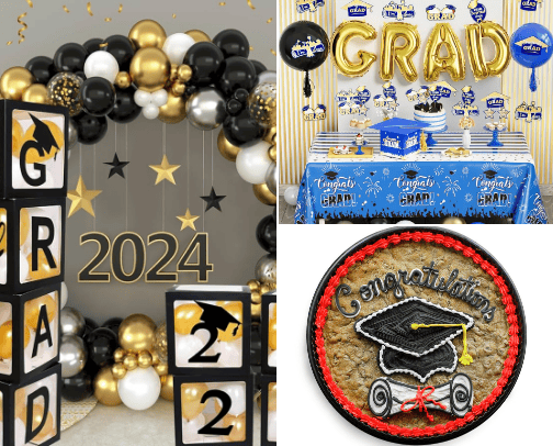 Graduation decorations cover photo collage