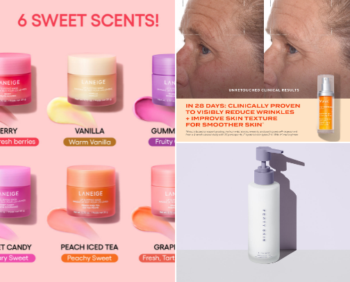 My favorite beauty recs cover photo collage