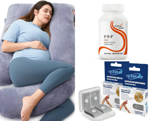 Pregnancy Items cover photo collage