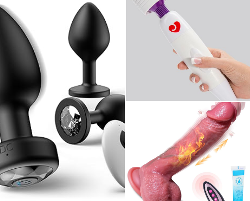 Spicy toys to spice up your game. cover photo collage