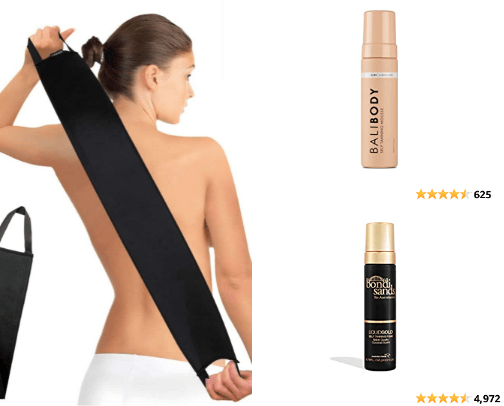 Tanned glowy skin cover photo collage