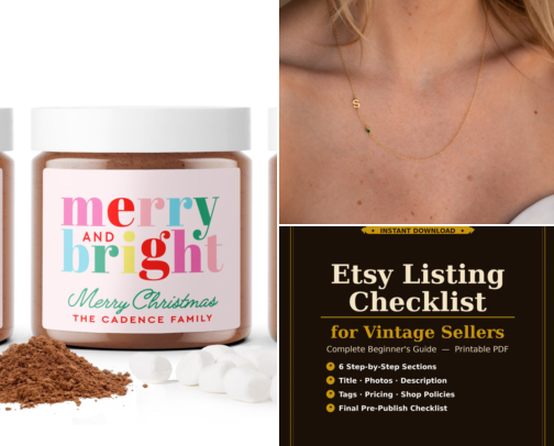 Merry and bright cover photo collage