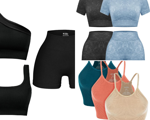 Activewear, Sneakers & Essentials cover photo collage