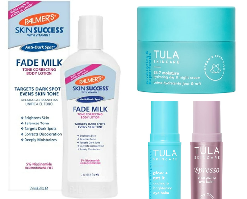 Skincare + hygiene products cover photo collage