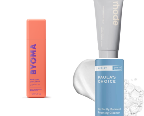 Skincare that leaves you with glass skin cover photo collage