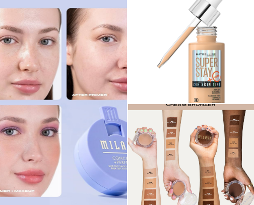 Drugstore makeup standards cover photo collage