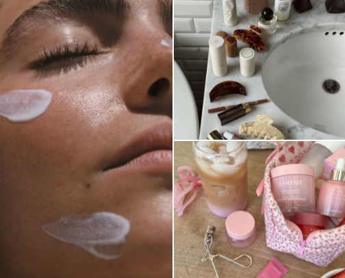 Glowy skin must haves cover photo collage