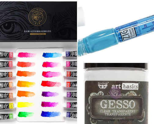 Art Supplies I Use & Love cover photo collage