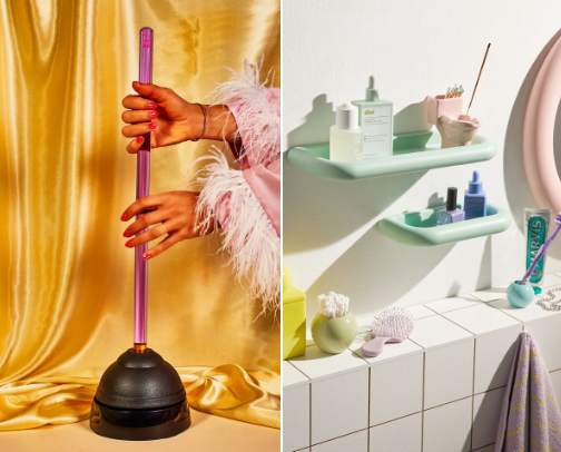 Pastel Retro Fun Bathroom cover photo collage