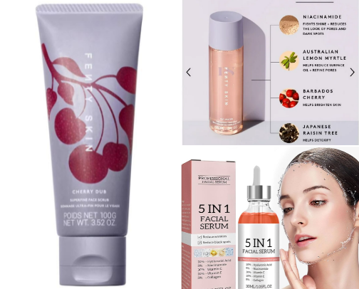 Face routine with me❤️ cover photo collage