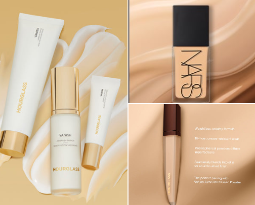 my favorite high end make-up products! cover photo collage
