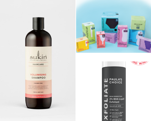 Non toxic, plastic free, natural products cover photo collage