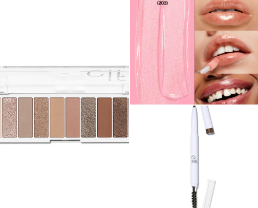makeup and skincare cover photo collage