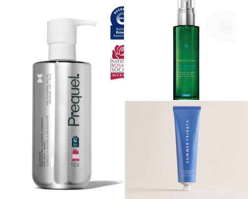 Skincare cover photo collage