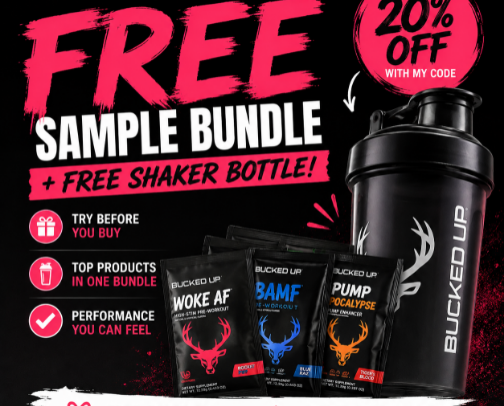 🎁 FREE Bucked Up Sample Bundle (Limited Time) cover photo collage