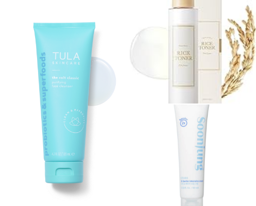 My favorite skincare recs cover photo collage