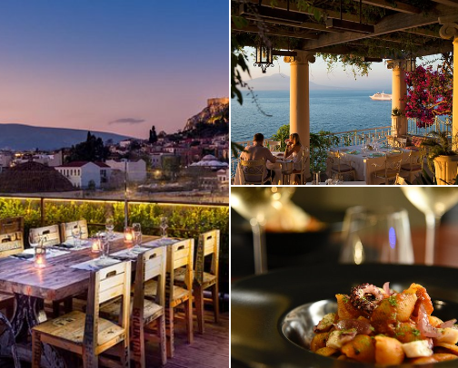 Restaurant and good food cover photo collage